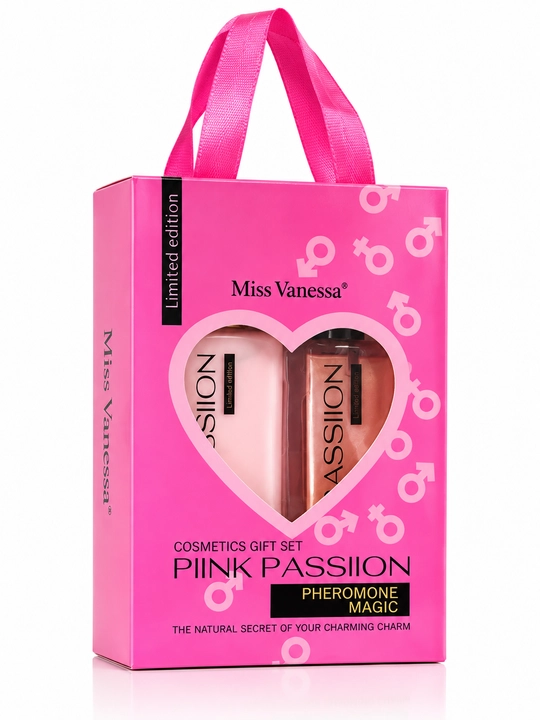 Miss Vanessa Pink Passion sovg‘a to‘plami: tana losoni 190 g + aromatli sprey 150 g - 