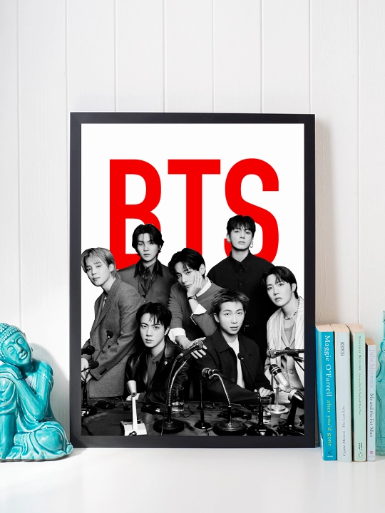 "BTS" ramkali poster A4 formati