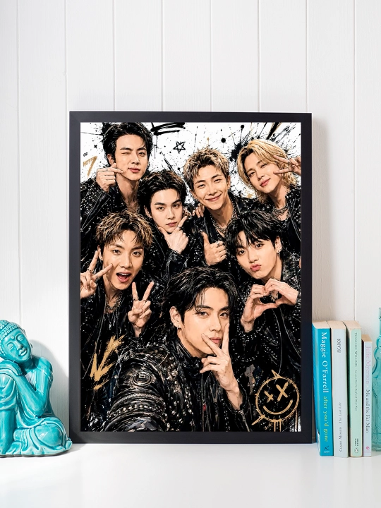 "BTS" ramkali poster A4 formati