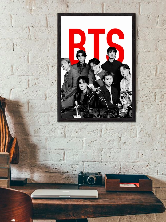 "BTS" ramkali poster A4 formati