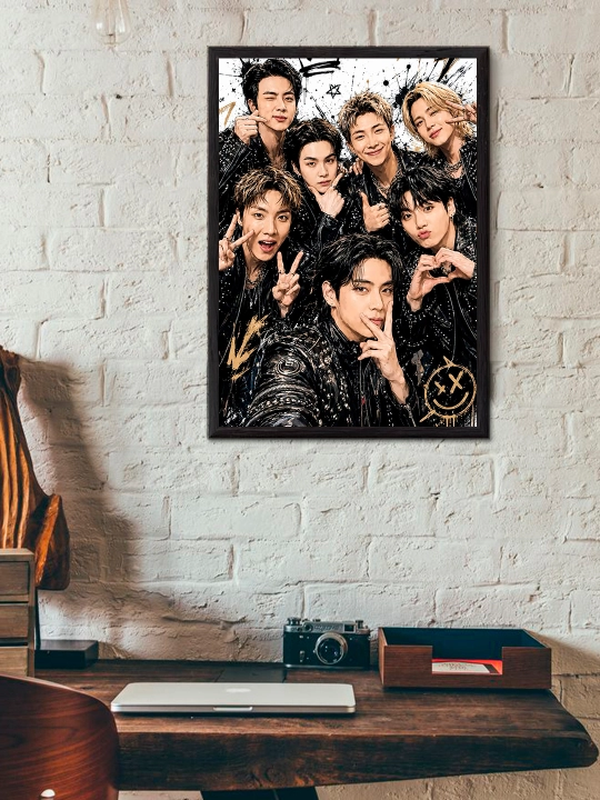 "BTS" ramkali poster A4 formati
