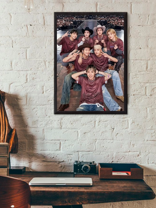 "BTS" ramkali poster A4 formati