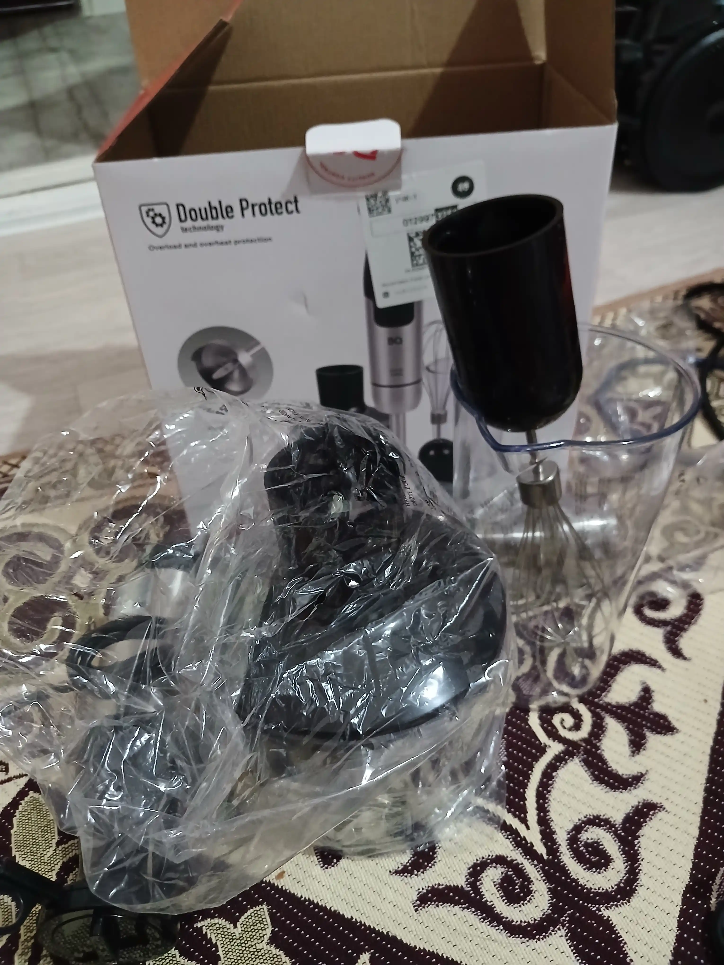 Blender BQ HB1234SS 3 tasi 1 da, 1500 Vt, Turbo rejim, mikser, maydalagich