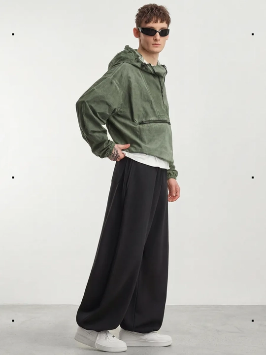 Sport triko erkaklar uchun , keng Baggy oversize shimlar, kuzgi erkin bichim