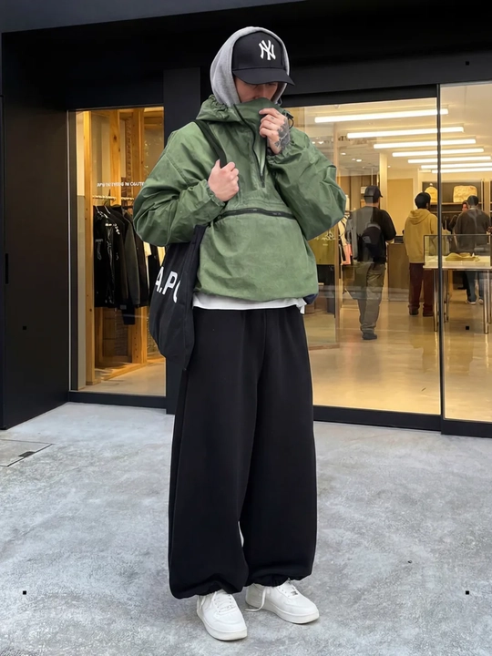 Sport triko erkaklar uchun , keng Baggy oversize shimlar, kuzgi erkin bichim