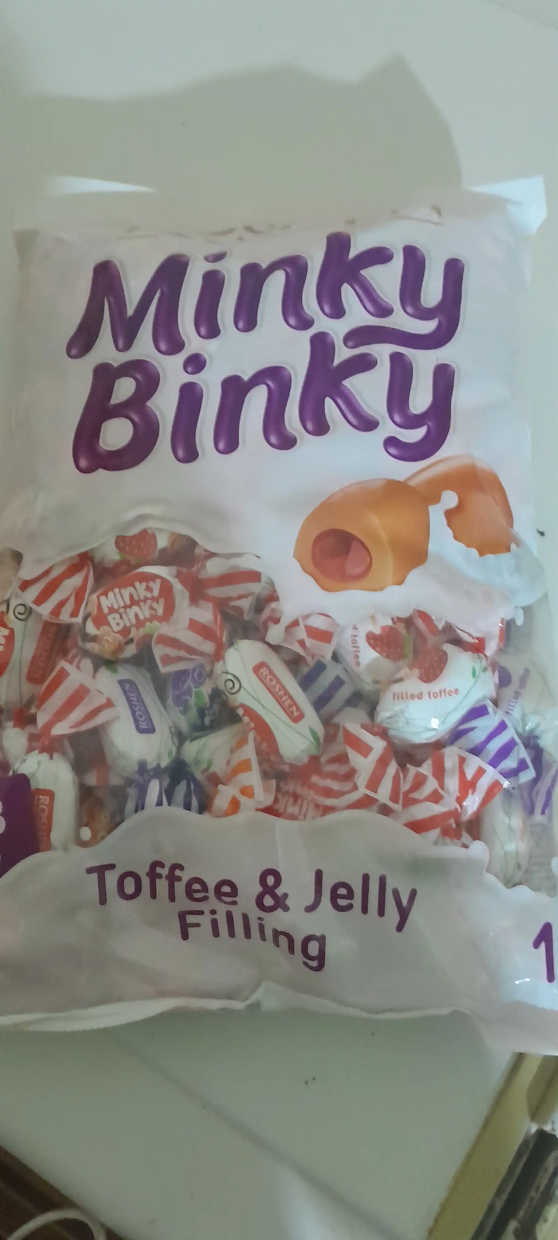 Iris Roshen Minky Binky jele bilan to'ldirilgan, 1 kg