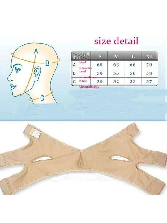 Yuz uchun lifting bandaji V-line, iyakni tortuvchi kosmetik yuz niqobi