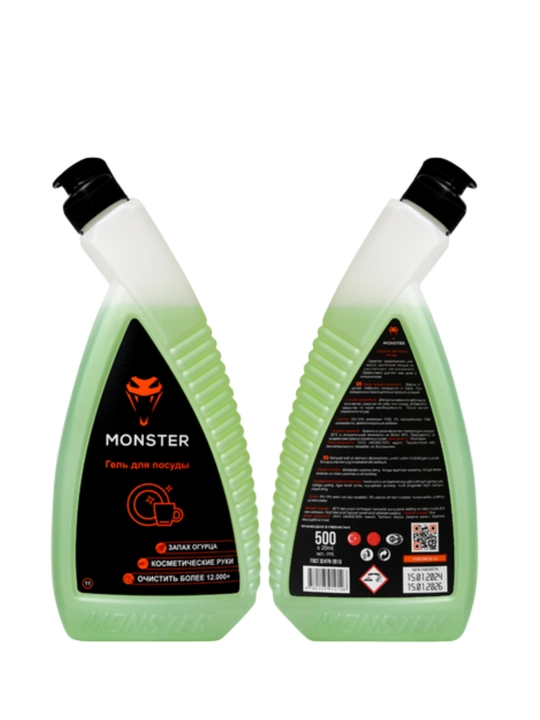 MONSTER bodring iforli idish yuvish geli, 500 ml