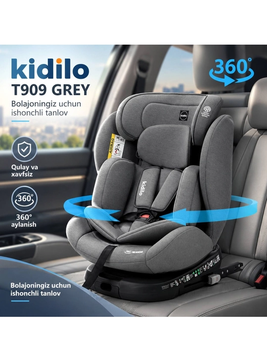 Детское автокресло Kidilo T909 — безопасное и комфортное автокресло для детей - 