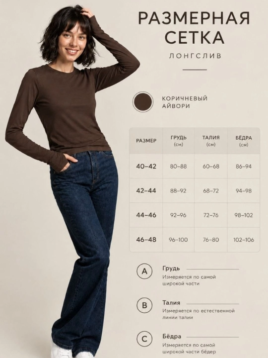 Женский лонгслив с отверстием для пальца однотонный кофта женская длинный рукав 