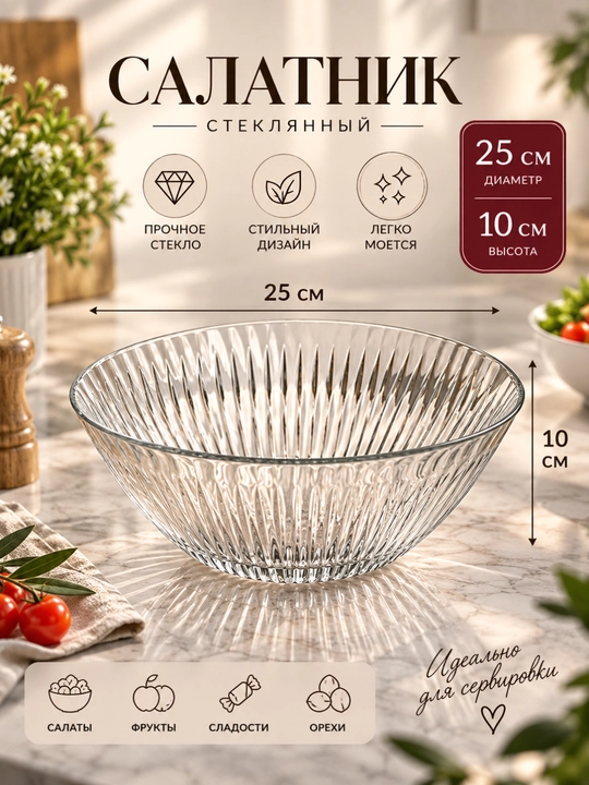 Shisha salat idishi – universal