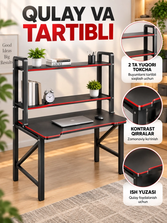 Kompyuter stoli, ishlash va dars qilish uchun