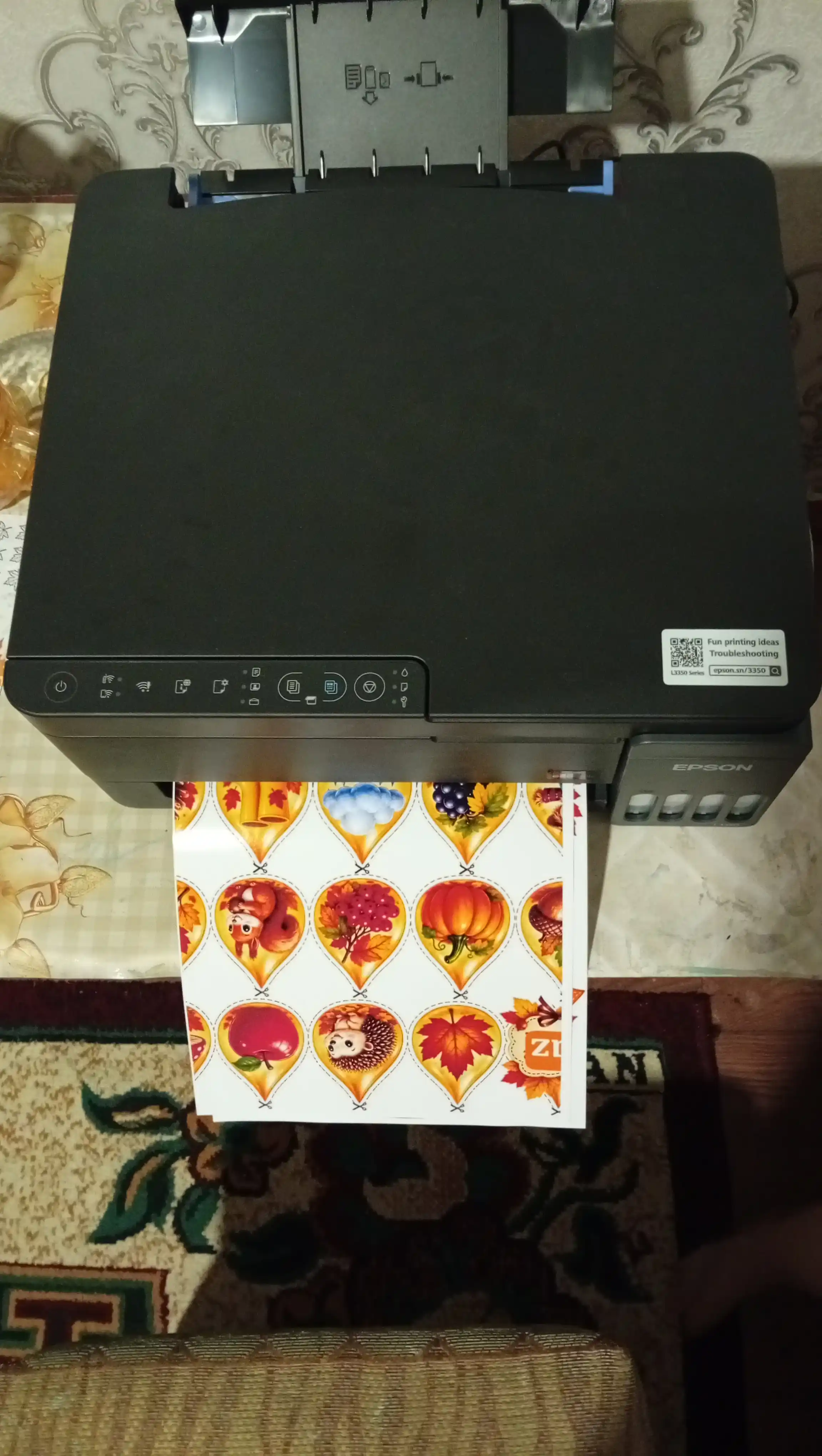 Epson L3350 Wi-Fi MFP printeri — skaner, nusxa ko‘chirgich, rangli chop etish