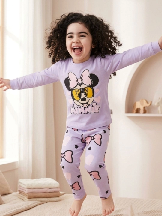 Мягкая детская пижама с длинным рукавом, 1–8 лет