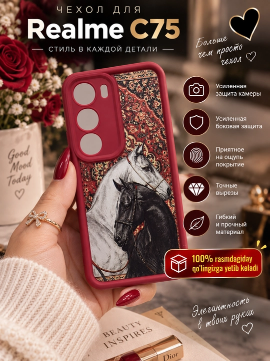 Realme C75 smartfonlari uchun gʻilof - 