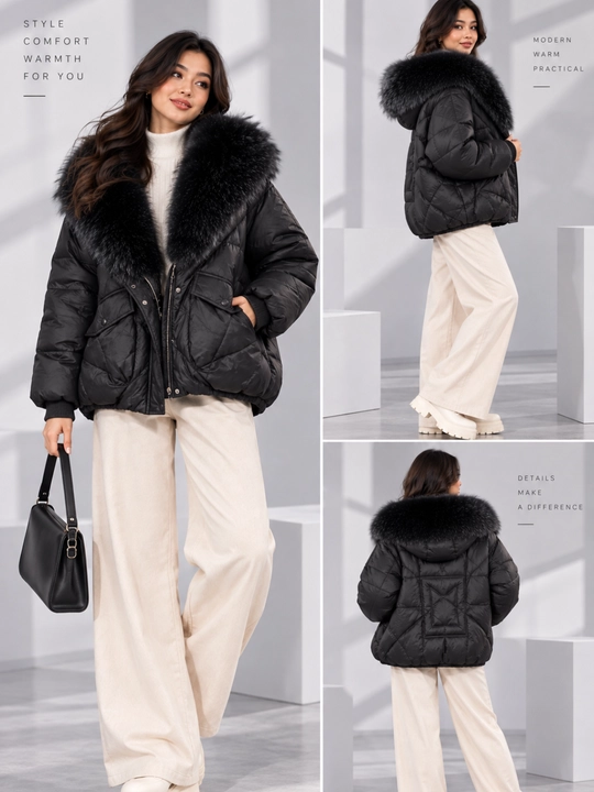 Ayollar va qizlar uchun  qishki puxovik kurtka-issiq, L, M, XL, XXL
