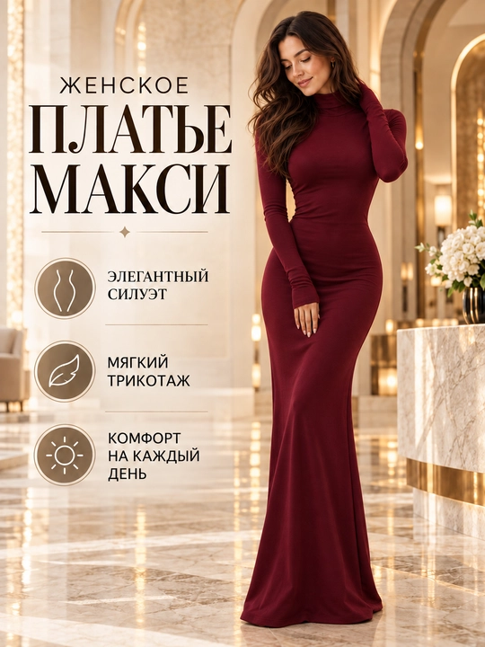 Ayollar uchun kundalik uzun maksi ko‘ylak - 