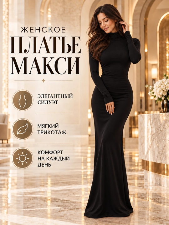 Платье женское, повседневное платье, длинное платье - 