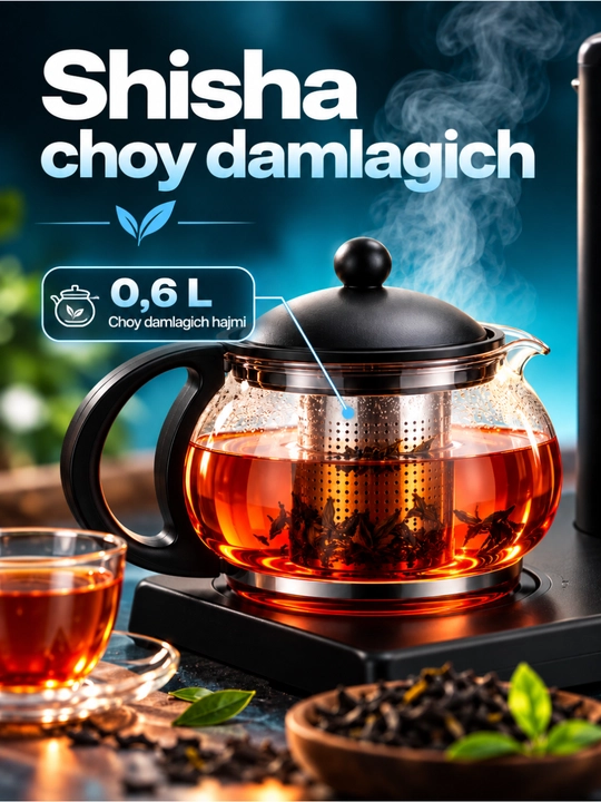 Elektr choynak RAF R.7855 1500 Vt, 1,8 L, choy damlagichli