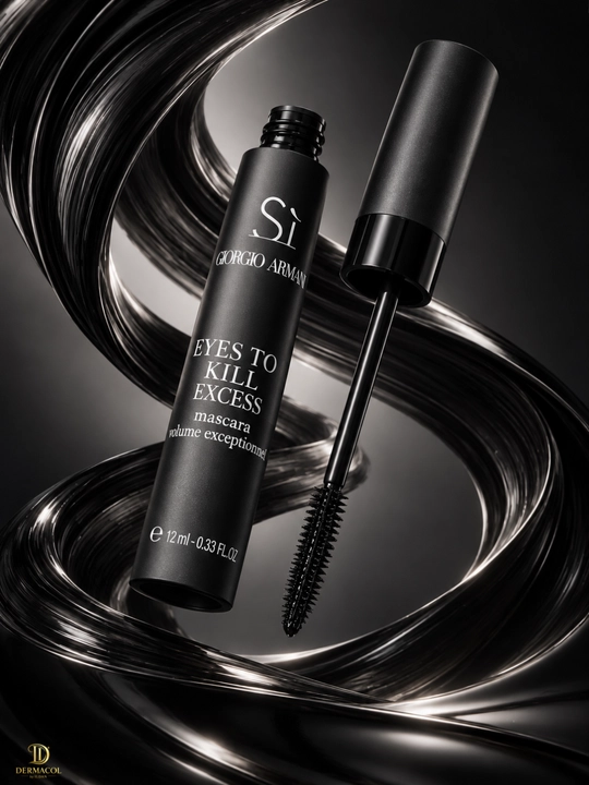 Черная тушь для ресниц Giorgio Armani Sì Eyes To Kill Excess, объемная тушь, 12 мл