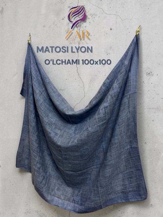 Ayollar uchun lyon matoli ro'mollar. O'lchami 100x100 sm - 