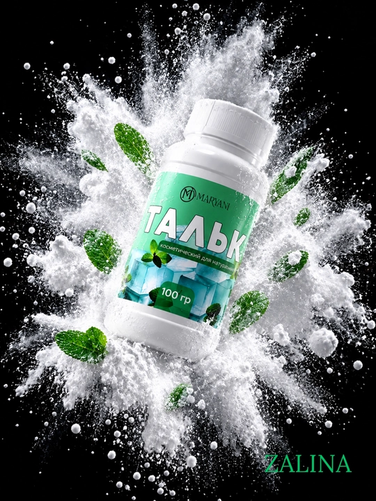 Косметический тальк для тела MARYANI, смягчающий и освежающий, 100 г