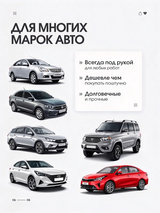 Набор из 100 пластиковых автомобильных крепёжных клипс