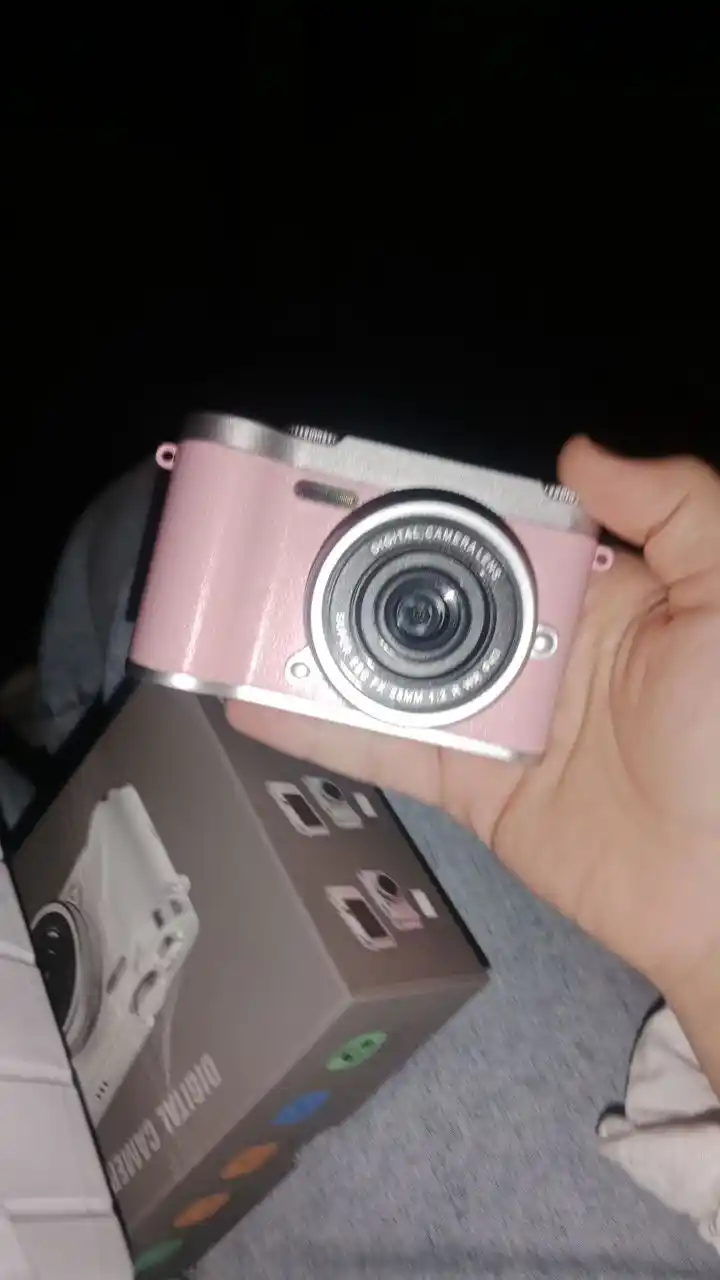 Raqamli retro fotoapparat, ixcham kamera, 512 GB xotira kartasi bilan
