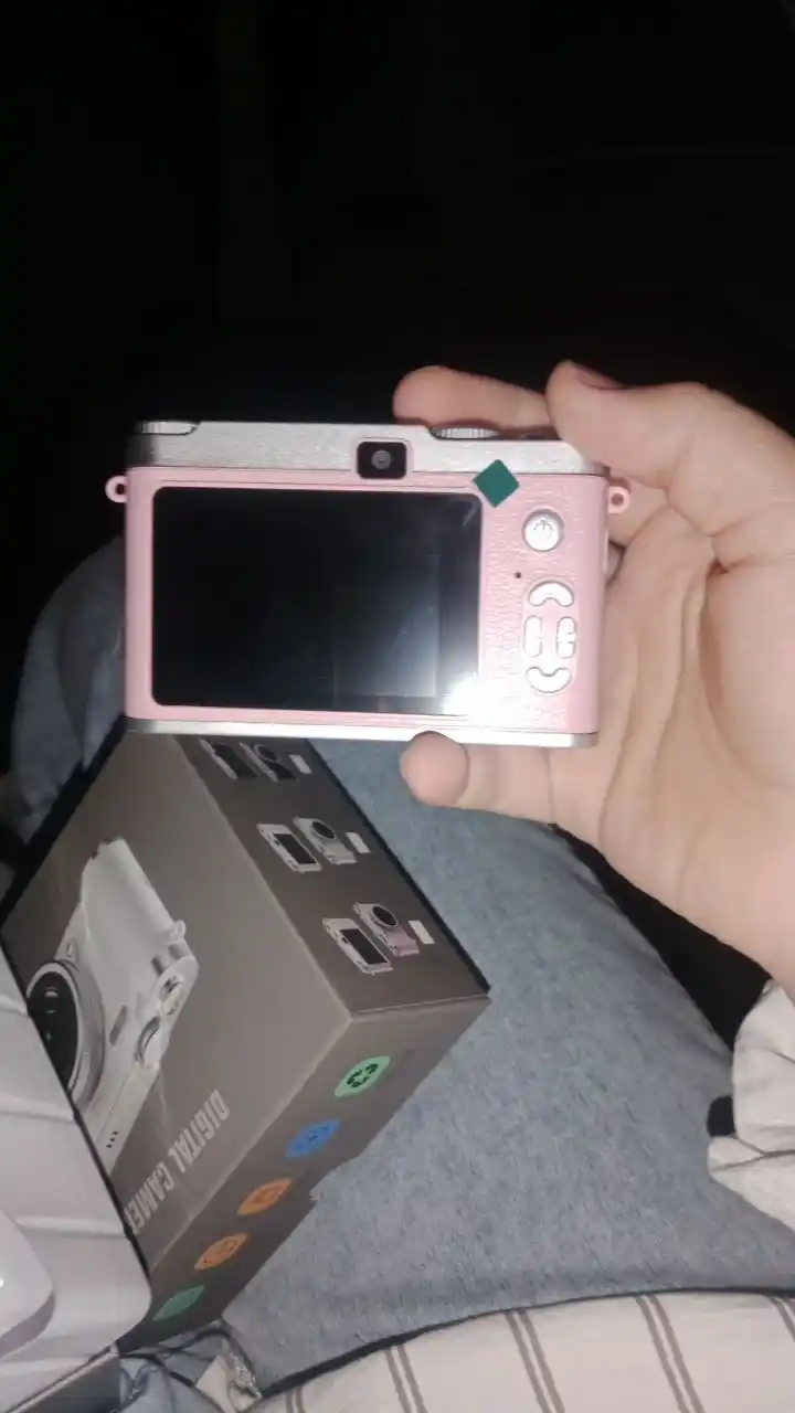 Raqamli retro fotoapparat, ixcham kamera, 512 GB xotira kartasi bilan