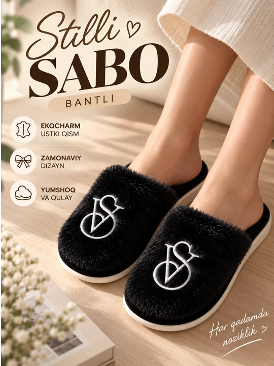 Ayollar uchun yumshoq, issiq uy shippaklari, 36-41
