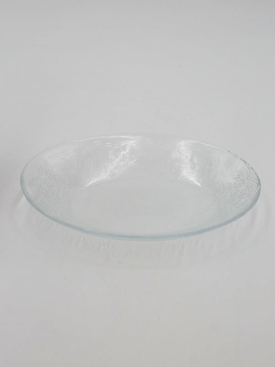 Oval shisha tarelka Pasabahce Lacy 21.5x16.5 sm, zakuska va shirinliklar uchun 2 dona