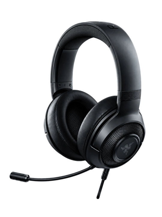 Игровая гарнитура Razer Kraken X Lite Black, 7.1 Surround Sound, 3.5 мм, с гарантией