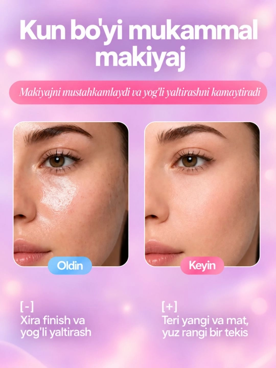 Фиксатор для макияжа с эффектом легкого хайлайтера, увлажняющий спрей для лица
