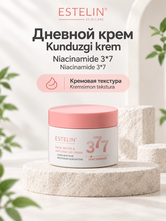 Набор косметики для ухода за лицом Estelin, 5 средств и массажный роллер
