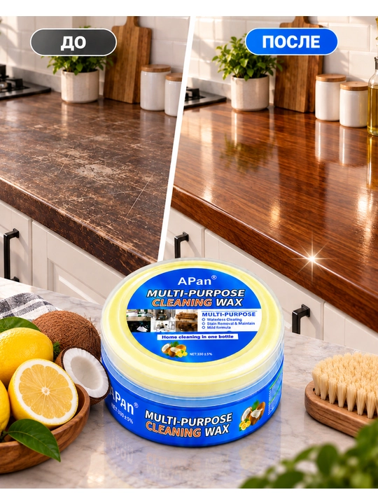 Универсальное чистящее средство для разных поверхностей, Cleaning Wax