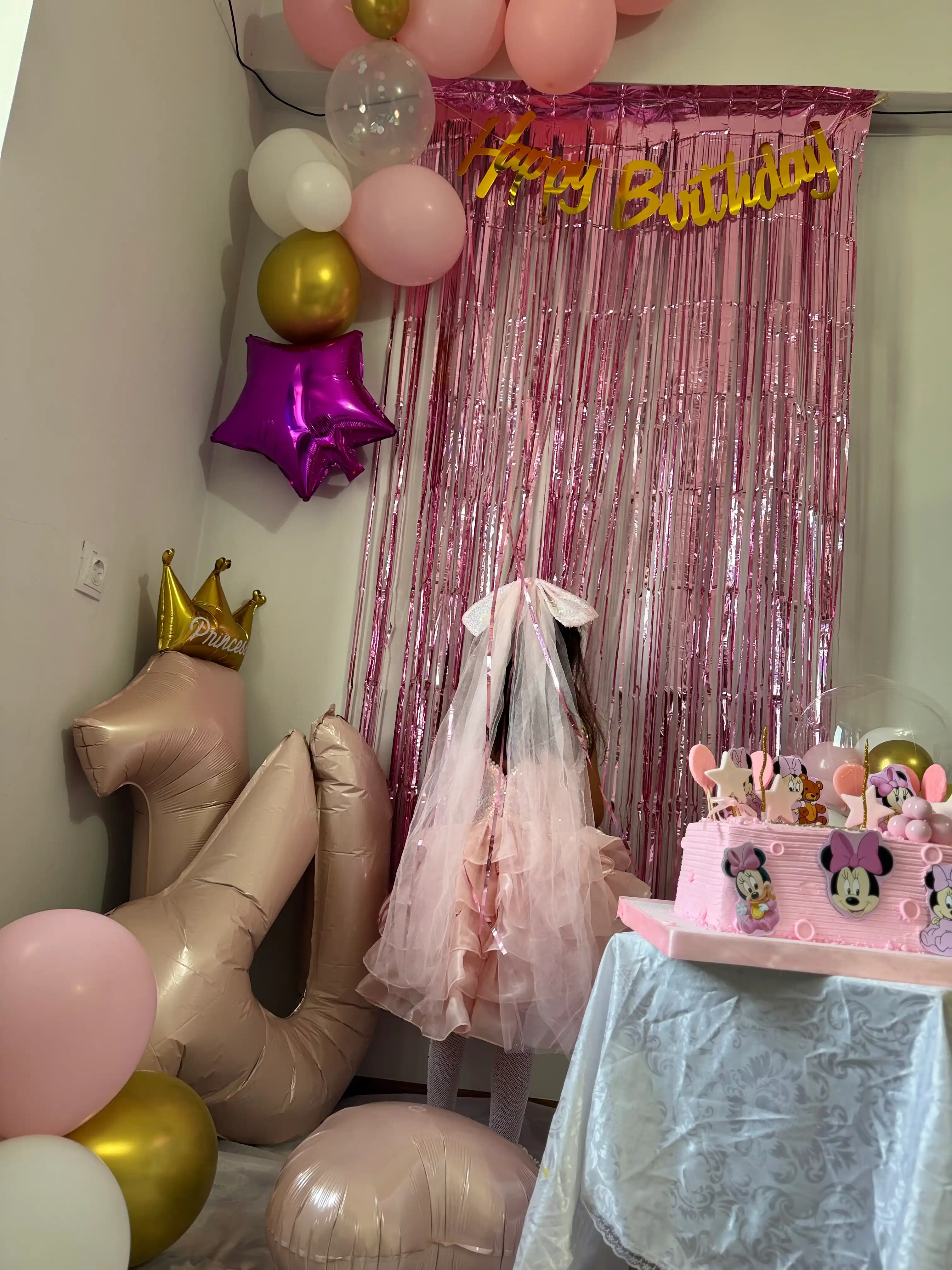 Набор для украшения дня рождения Happy Birthday с шарами и фотозоной