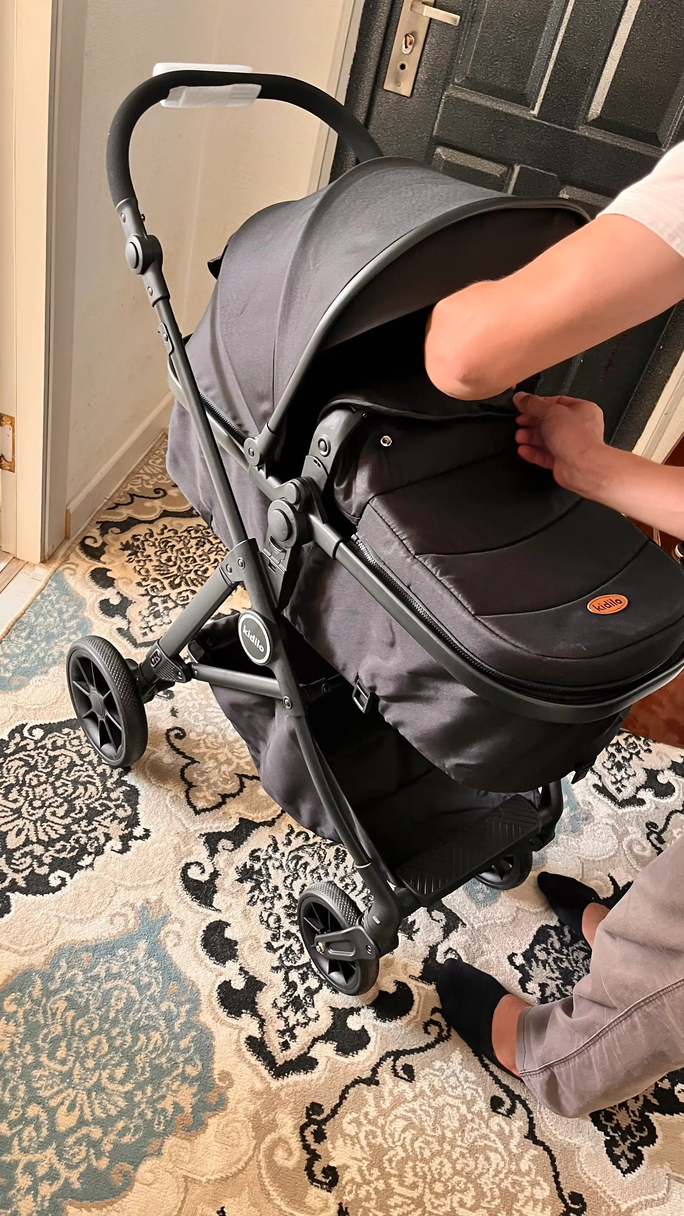 Коляска для детей KIDILO K-08 коляска c сумкой, 2 в 1, прогулочная
