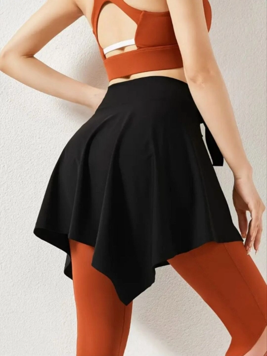 Ayollar uchun sport top,2ta1 da,yubka bolero,yoga,fitnes raqs va kundalik kiyim, Free Size