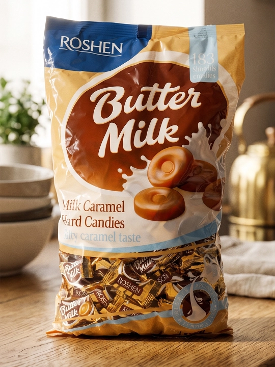 Konfetlar Roshen Butter-Milk, 1 kg - 