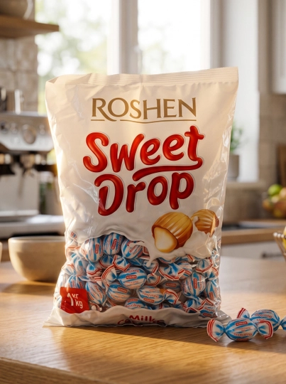 Shirinliklar Roshen suti tomchi, 1 kg - 