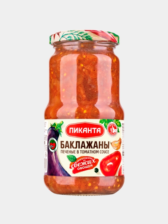 Pikanta tomat sousida pishirilgan baqlajon, 450 g - 