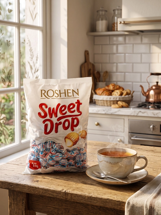Shirinliklar Roshen suti tomchi, 1 kg