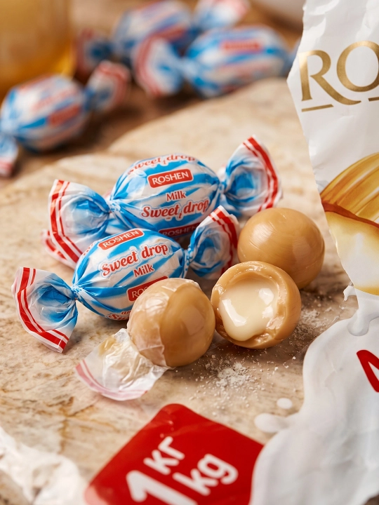 Shirinliklar Roshen suti tomchi, 1 kg