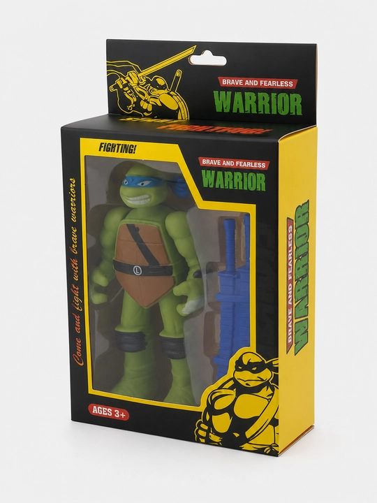 Ninja Warrior figurasi 14 sm, harakatlanuvchi bo'g'imlar, qurol bilan, 3+