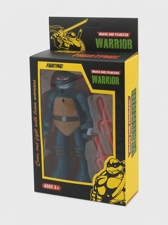 Ninja Warrior figurasi 14 sm, harakatlanuvchi bo'g'imlar, qurol bilan, 3+