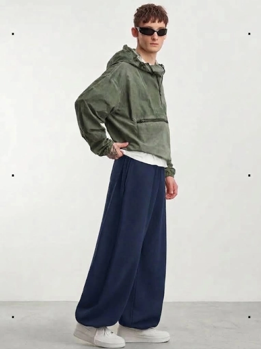 Sport triko erkaklar uchun , keng Baggy oversize shimlar, kuzgi erkin bichim