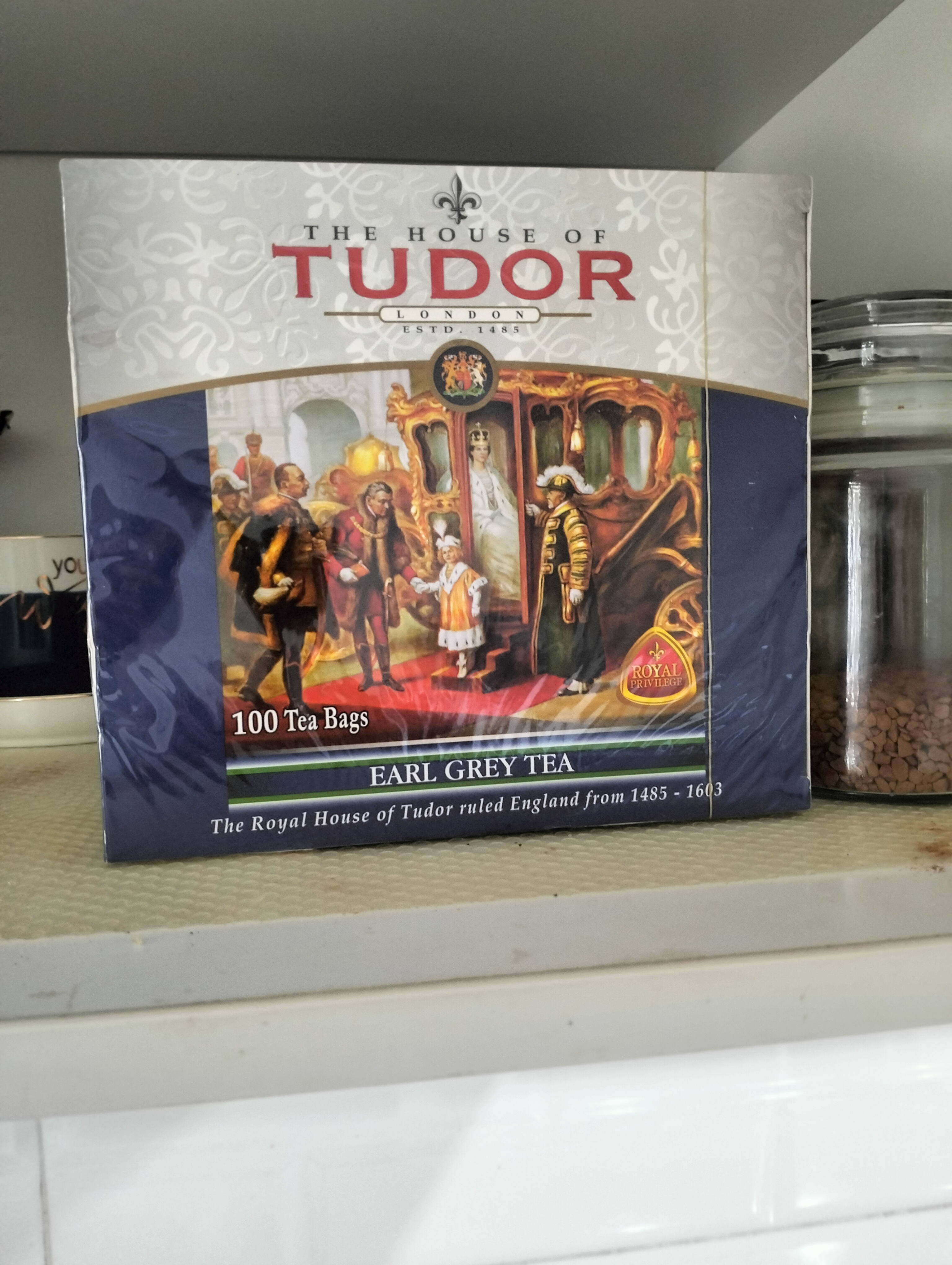 Чай черный Tudor Earl Grey Tea, 100 пакетиков, 200 г