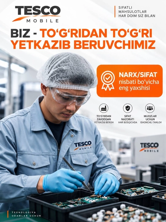 IPhone va Android uchun simsiz Pods TESCO 3  quloqchinlari, sovg‘a sifatida g‘ilof