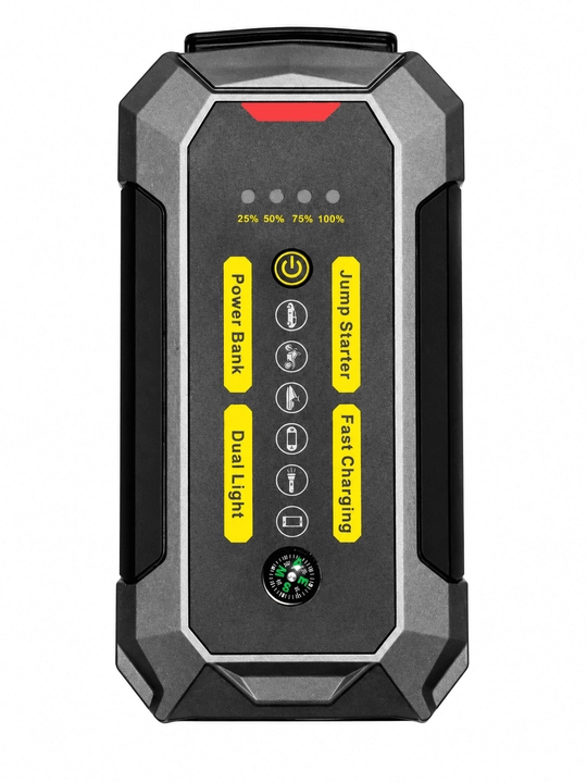 Avtomobil uchun Jump Starter. Ishga tushirish qurilmasi, Power Bank, LED fonarli