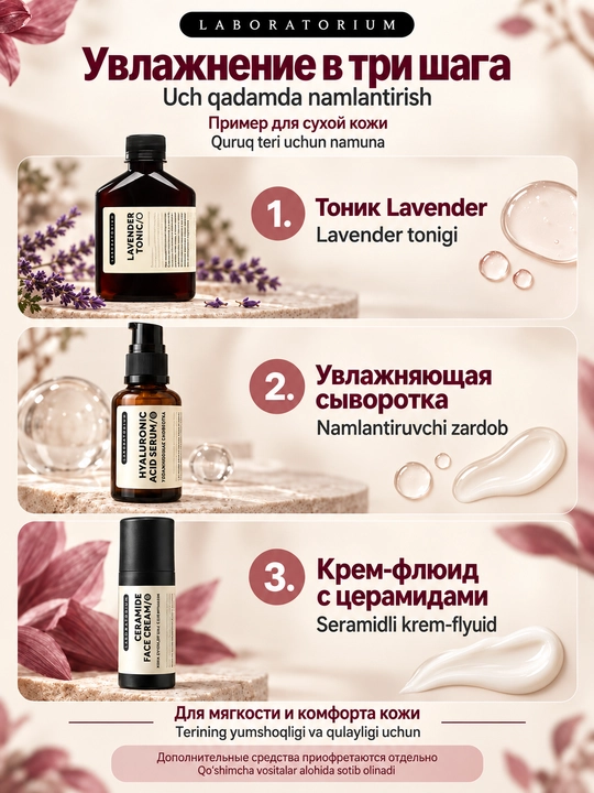 Сыворотка для лица Laboratorium: витамин C, AHA, салициловая, пептиды, сквалан, увлажнение